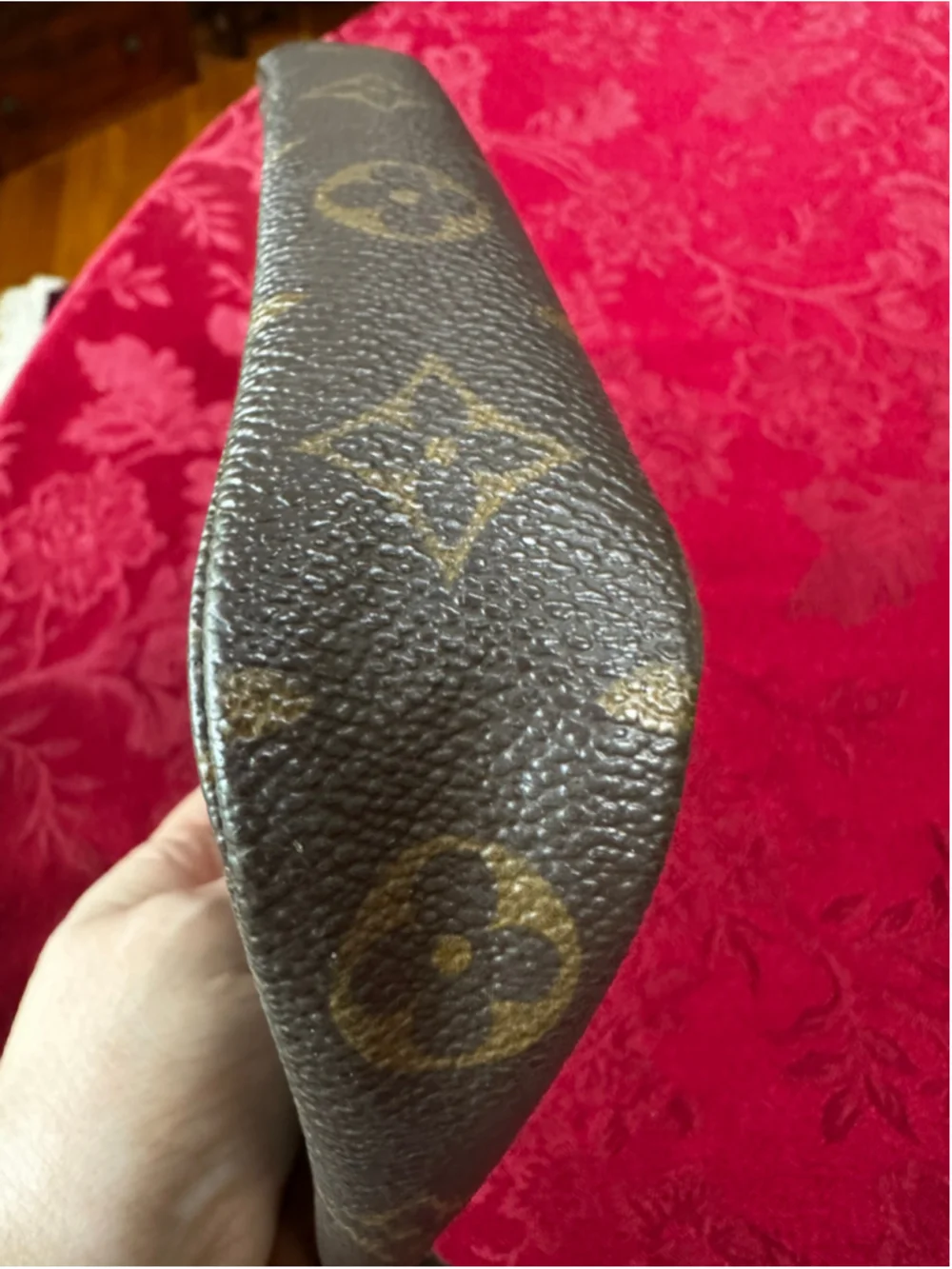Louis Vuitton Brown and Tan Monogram Pochette Bag